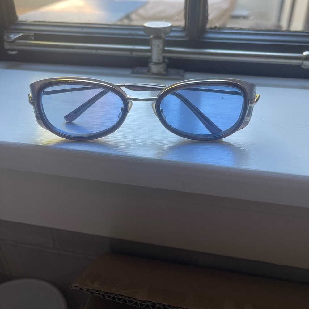 Jean Paul Gaultier Blue and Gold Sunglasses - Picture 5 of 7